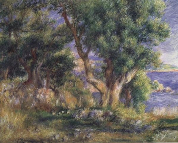 Pierre Renoir Landscape on the Coast near Menton Norge oil painting art